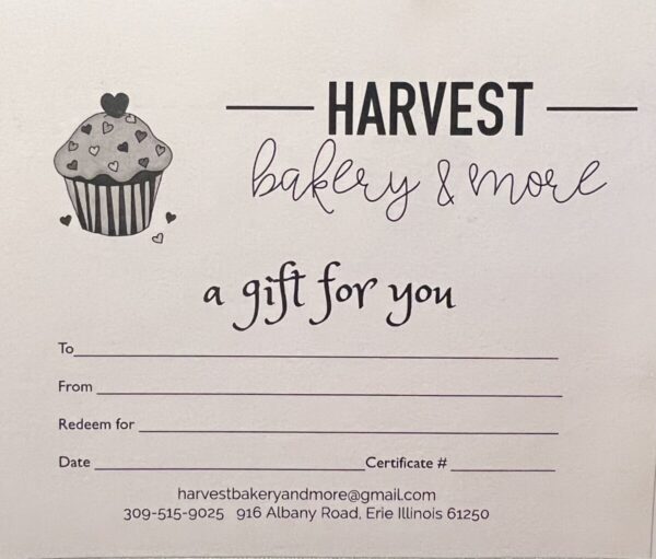 Product image and link for  Harvest Bakery and More Gift Card