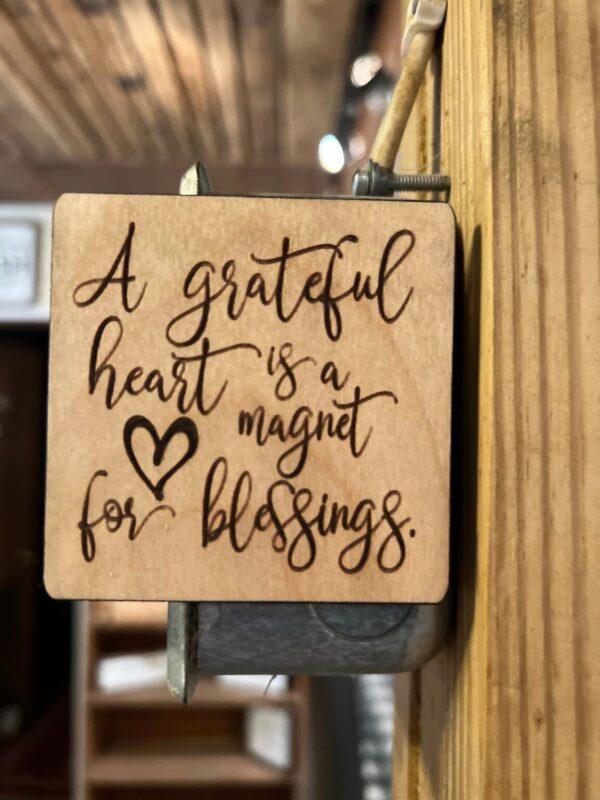 Product image and link for  **READY TO SHIP** * Magnet *A grateful heart is a magnet for blessings