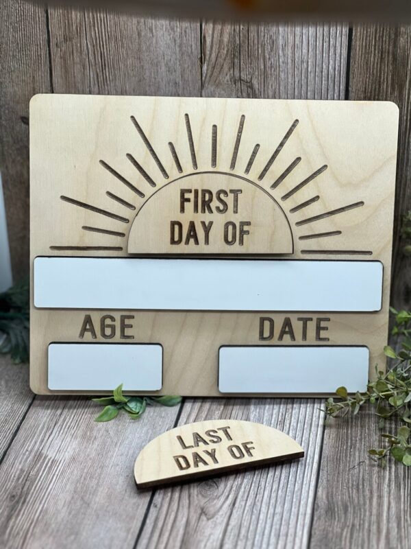 Product image and link for  **READY TO SHIP**  First Day/ Last Day of School Dry Erase Sign
