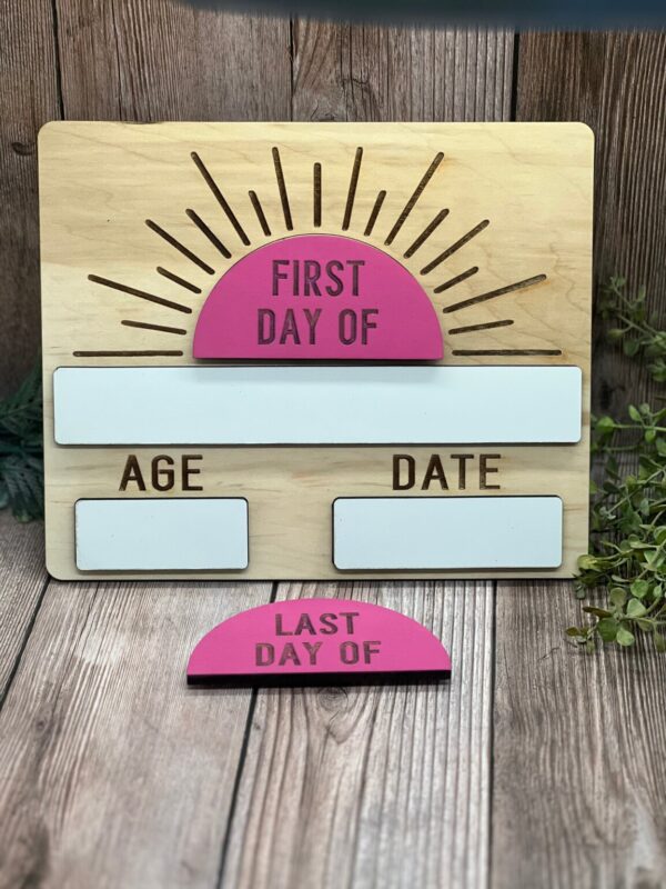 Product image and link for  **READY TO SHIP**  First Day/ Last Day of School Dry Erase Sign