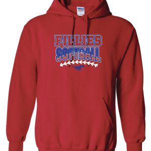 Product image and link for Fillies Softball Adult Hoody